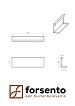 Module+ Corten Paneel A recht 90x28cm