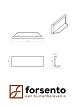 Module+ Corten Paneel D recht 90x28cm