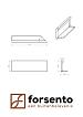 Module+ Corten hoekpaneel-R UITW. B 90x28cm