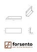 Module+ Corten hoekpaneel-L UITW. B 90x28cm