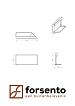 Module+ Corten hoekpaneel-R UITW. B 60x28cm