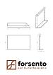 Module+ Corten hoekpaneel-R UITW. B 90x56cm