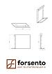 Module+ Corten Paneel-L E 60x56cm