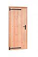 Douglas Deur enkel dicht 90x201cm zwarte hengen / zwart beslag, linksdr.