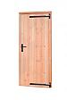 Douglas Deur enkel dicht 90x201cm zwarte hengen / zwart beslag, rechtsdr., kleurl. geimpr.
