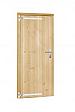 Vuren Deur enkel dicht 90x201cm linksdr. blank