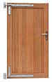 Hardhouten Poort enkel vert. 100x180cm incl. beslag
