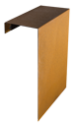 Muurelement Corten overzetstuk 150x45x12,8cm