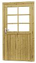 Vuren Deur enkel 6-ruits 112x201cm rechtsdr. groen