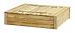 Grenen Zandbak Tom deksel/zitbank 120x120x30cm