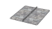 Bodemplaat verzinkt 60x60cm t.b.v. plantenbak vlak