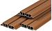 Composiet Gardenwall 55 Teak 3,3x17 (14) cm lengte 290cm *aktie*