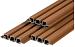 Composiet Gardenwall 30 Teak 3,3x17 (14) cm lengte 390cm *aktie*