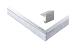 Aluminium Daktrim recht 1500x600cm