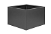 Bloembak Antraciet vlak 60x60x40cm