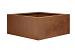 Plantenbak Corten vlak 90x90x60cm
