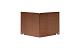 Kantopsluiting Double FLG Corten hoek UITW. 16,5cm