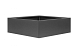 Bloembak Antraciet vlak 150x150x60cm
