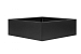 Plantenbak Grafiet Zwart vlak 180x180x60cm