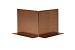 Kantopsluiting Double FLG Corten hoek UITW. 10cm