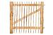 Kastanjehout Looppoortje 120x120cm incl. beslag en 2 palen