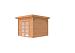 Blokhut Douglas Roek dubbele deur 300x300cm