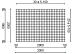 Draadmat 200x300cm 10x10cm, dik 5mm gegalv.