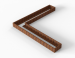 Plantenbak Module+ Corten L-vorm 60x360x360x28cm
