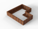 Bloembak Module+ Corten L-vorm 90x150x150x28cm