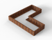 Plantenbak Module+ Corten L-vorm 90x210x210x28cm