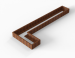 Plantenbak Module+ Corten L-vorm 60x420x150x28cm