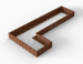 Plantenbak Module+ Corten L-vorm 90x360x180x28cm