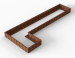 Plantenbak Module+ Corten L-vorm 90x450x180x28cm