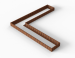 Plantenbak Module+ Corten L-vorm 90x450x450x28cm