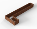 Plantenbak Module+ Corten L-vorm 60x420x150x42cm