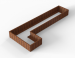 Plantenbak Module+ Corten L-vorm 90x450x180x42cm