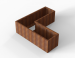 Plantenbak Module+ Corten L-vorm 60x180x180x56cm
