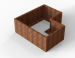 Plantenbak Module+ Corten L-vorm 90x150x150x56cm