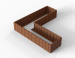 Plantenbak Module+ Corten L-vorm 90x300x300x56cm