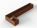 Plantenbak Module+ Corten L-vorm 60x420x150x56cm