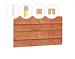 Wand B zweeds rabat enkelzijdig t.b.v. enkele deur 228,5 x 232 cm, onbehandeld.