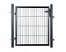 Poort Antraciet enkel 120x100cm compl. *