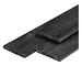 Grenen Plank 1,6x14x400cm zwart gespot.