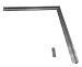 Aluminium Daktrim hoek 4,5cm 50x50cm