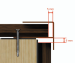 Alum. WEO Essential F-Profiel Teak 3,5x4,5x300cm