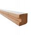 Douglas Paal sleuf eind 9,5x9,5x300cm t.b.v. 28mm blank