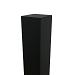 Boston Alum. Poortpaal RAL9005 9x9x275cm, dikte 4mm