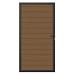 NewTechWood Poort Vlak Hor. Teak alum. frame 100x195cm