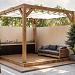 Harmonicadoek Wit 290x300cm incl. bevestigingsmat.