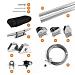 Harmonicadoek Grijs 370x370cm incl. bevestigingsmat.